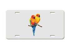 Love Bird Sun Conure Pair - Aluminum License Plate picture