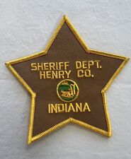 Sheriff’s DEPT. Henry County Indiana 5x5 Inches Patch Brand New picture