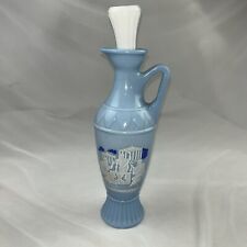 Vintage, 1961, Jim Beam, Grecian Decanter With Stopper. Beautiful Blue. 11” Tall picture