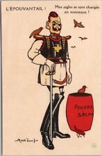 c1910s WWI French Propaganda Postcard 