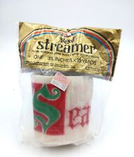 Vintage Reed’s Crepe Paper Season's Greetings Streamer Christmas NOS 10 Yards picture