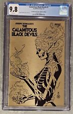 💀🔥 CALAMITOUS BLACK DEVILS #1 Joseph Schmalke GOLD METAL Variant /10 picture