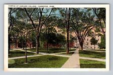 Cambridge MA-Massachusetts, Campus At Harvard College, Antique Vintage Postcard picture