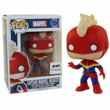 Funko POP MARVEL 154 CAPTAIN MARVEL MASKED GTS EXCLUSIVE  VAULTED BNIB picture