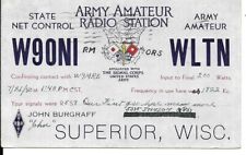 QSL 1940 Superior  Wisconsin   radio card picture
