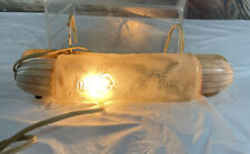 Vtg Art Deco Frosted Glass Flower Design Bullet Electrolite Wall Plug in Lamp picture