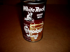 White Rock Chocolate Time NY Empty 12oz S/S Can Juice Tab picture