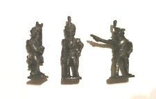 METAL FIGURINES SET - RUSSIAN SOLDIERS BRONZE - VINTAGE MINIATURES COLLECTIBLES picture