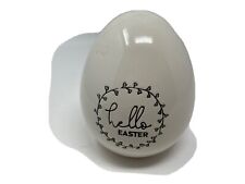 Ceramic 6in Hello Easter Egg Tabletop Decoration AA01B21018 picture