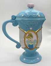 Vintage Disney On Ice Disney Princess Cinderella Blue Plastic Cup Hinged Lid 7