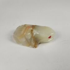 Small White Turtle Hand Carved Souvenir Tiny  picture
