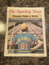 1981 Major League Baseball Strike Sporting News Newspaper. picture