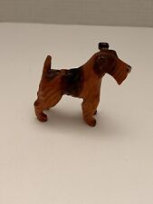 Vintage Mid Century Folk Art Carved Fox Terrier￼ Wood Dog picture