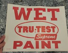 Vintage 50s Tru-Test Supreme Wet Paint Sign on Heavy CardStock Paper 8x11 new picture