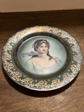 Royal Vienna Queen Louise of Prussia Raised Gilt Portrait Porcelain Plate picture