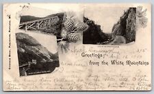 White Mountains Mt Wash Railway Devils Den Crawford Notch C1900 UDB Postcard M7 picture