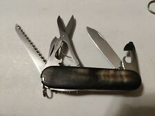 Victorinox Huntsman 91mm Swiss Army Knife LUXURY BUFFALO HORN SCALES USED picture