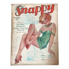 Snappy Stories November 1931 Pinup Girl Cover Spicy Pulp Interesting Art picture