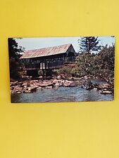 Perry Stream Connecticut Lakes Region Covered Bridge Pittsburg NH Postcard #216 picture