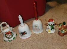 Lot of Unique Vintage Varied Christmas Bells And Bell Ornaments picture