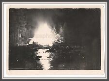 Night shoot Light Darkness Fire Blast Reflection abstract unusual vintage photo picture