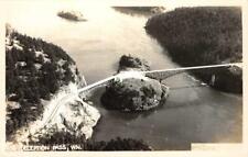 RPPC DECEPTION PASS, WA Bridge Whidbey Island c1940s Vintage Postcard picture
