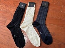 Judd's Lot of 3 NEW Dunhill Dress Socks - Size 25 picture