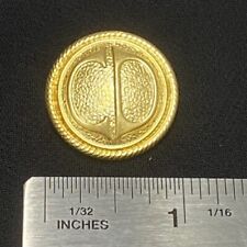 Vintage Dior Christian Dior 1980’s Gold Tone Shank Monogram Buttons 3/4” picture