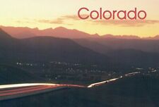 Sunset Boulder Colorado Chrome 4x6 UNP Postcard picture