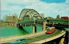 Postcard Pittsburgh Pennsylvania - Fort Pitt Bridge - Monongahela River picture