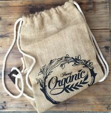 Burlap sack backpack recycled Fancy Organic 26