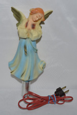 Vintage Plastic Electric Lighted Angel Tree Topper picture
