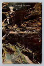 Walkins Glen NY-New York, Rainbow Falls, Vintage c1912 Postcard picture
