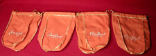 Lot Of 4 Orange Crown Royal Novelty Bags picture