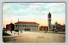 Boston, MA-Massachusetts, Copley Square Antique c1909, Vintage Souvenir Postcard picture