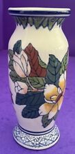 Vintage Hand Painted Floral Chinese Porcelain Vase 7” SALE picture