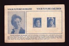 POSTCARD : VINTAGE COMIC - PALISADES PARK NJ - FUTURE HUSBAND & CHILDREN picture
