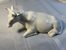 Vintage Holland Mold Cow Christmas Nativity Scene Ceramic Replacement UNPAINTED picture