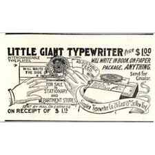 Little Giant Typewriter Simplex Typewriter Co NY 1897 Victorian Ad AE9-TS11 picture