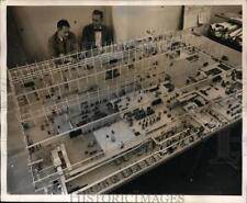1954 Press Photo Westinghouse Electric Corp Metals Plant Model of Plant picture