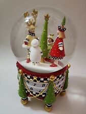 Patience Brewster Musical Water Globe Mackenzie Childs  Large 8.25