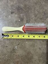 Vintage Goody Small Red Rubber Base Plastic Handle Hair Brush  8” picture