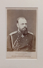 Antique CdV of Alexander III Tsar of Russia picture