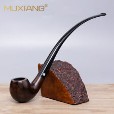 Long Stem Churchwarden Pipe 9mm Handmade Briar Wood Gandalf Tobacco Pipe Smooth picture