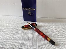 Vintage WATERMAN Fountain Pen PARIS FRANCE In Red Marble  picture