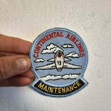 Vintage Patch Continental Airlines Airplane Maintenance Rare Aviation picture