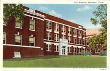 McKinney,TX City Hospital Collin County Texas Linen Postcard Vintage Post Card picture