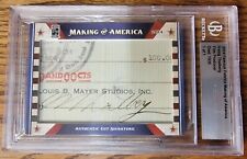 2014 Famous Fabrics Making of America Irving Thalberg Auto 1/1 Boy Wonder MGM picture