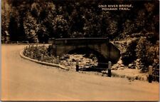 Vtg Massachusetts MA Cold River Bridge Mohawk Trail Collotype View Postcard picture