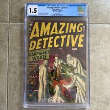 AMAZING DETECTIVE CASES #12 CGC 1.5 Atlas Comics 1952 PCH Mike Sekowsky picture